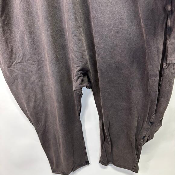 FP Movement Hot Shot Dark Gray Baggy Relaxed Jumpsuit Womens Large Relaxed Boho - Picture 4 of 12